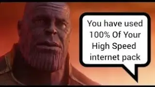When Your Mobile Data Pack Is Over Marvel Meme