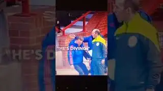 Salgado gets booked for diving in Football matchs#shorts