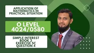 Q4 Ex 5c book 3| Edition 7| Application of mathematics in practical situation| Simple Interest