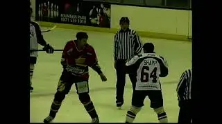 Andrew Sharp vs Kevin Bergin EIHL fight 3-1-10