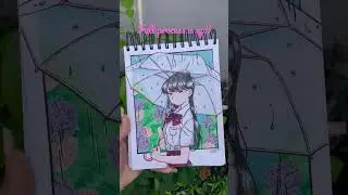 Drawing Komi-San from Komi Can&rsquo;t Communicate #komicantcommunicate #komisan #anime #drawing