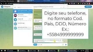 Gerando String Session no site my.telegram.org
