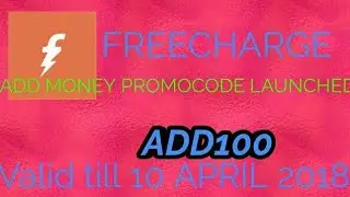 FREECHARGE ADD MONEY PROMOCODE LAUNCHED