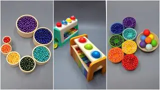 Oddly Satisfying✨🌈Reverse Video|Soothing Sounds Beads Balls Pearls and other
