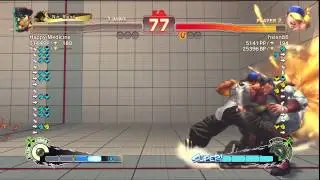 Happy Medicine (M.Bison/Dictator) vs. Hsien Chang (Yun) 2/4 SSF4:AE 2012 Xbox Live