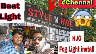 Installing  HJG Fog Light| MT-15V1|Tamil|#mafavlogs#hjgfoglight#chennai#travel#nightride