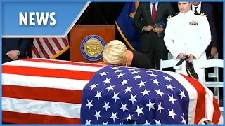 Final Kiss: John McCain's body lies in state as his family says goodbye