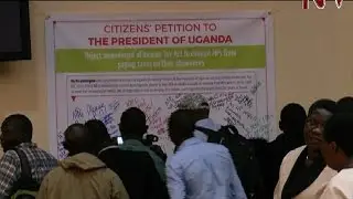 Civil society activists ask Museveni not to assent to Income Tax Amendment Bill
