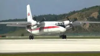 Air Koryo An-24RV landing at Wonsan Kalma Airport