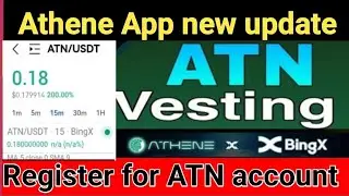 Athene network update l Ntn account creat l vesting ATN token l #athenenetwork