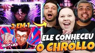 2 EM 1 HUNTER X HUNTER | NOVATROOP Chrollo Lucilfer + RAFÃO Hisoka | FAMILY REACTS