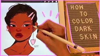 How to color dark skin. (Super easy)