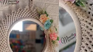 مرايا مكرميه ترندي 🍂 بالعقده المزدوجه ✨️ manal_elmawardy/manwilla macrame