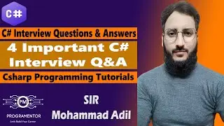4 Important C# Interview Questions And Answers | C# Tutorials | Learn C# | C# Interview (Hindi/Urdu)