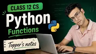 | Functions in python | Class 12th| CS - 083| Topper's handwritten NOTES | @Edustudy_point 