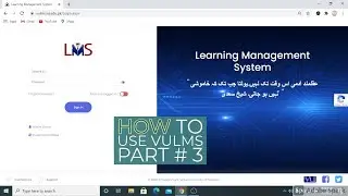 ||How to Use VULMS|| Student Services and Course Selection|| Spring2020|| Part 3||