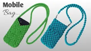 Macrame Purse bag tutorial | Bolsa de macrame | how to make macrame hand bag | macrame phone bag
