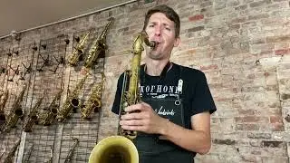 Play Testing an incredible 39xxx 1949 Selmer SBA Super Balanced Action Tenor Sax! www.newyorksax.com