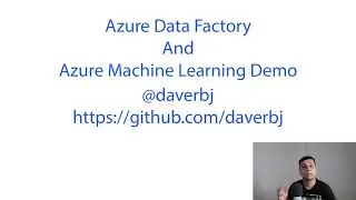 Azure Data Factory and Azure Machine Learning workspace demo