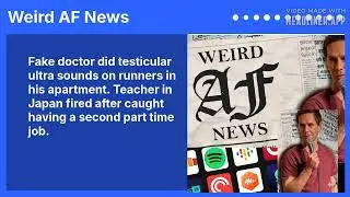 Fake doctor did testicular ultra sounds on runners in his apartment. Teacher in Japan fired...