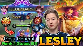 Legendary Lesley Angelic Agent MVP 14,2 Points - Top 1 Global Lesley S11 by Gosu General - MLBB