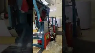 check fabric and foam lamination machine with customers