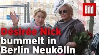 Désirée Nick bummelt mit Berliner Neukölln-Bezirksbürgermeisterin Franziska Giffey