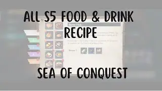 All Recipes Food & Drink S5 Sea of Conquest