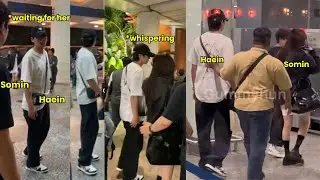 The way Haein waited for Somin & have her walk ahead of him😭 They truly have a beautiful connection