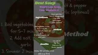 weightloss soup 🍲 #foodlover #healthylifestyle #viral #growthmindset