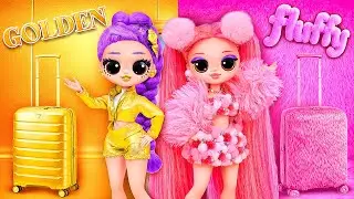 K-Pop Demon Hunters in a Golden and Fluffy Airplane! 10 Crafts for L.O.L. Dolls
