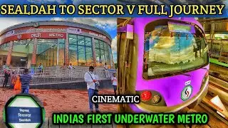 SEALDAH TO SECTOR 5 METRO FULL JOURNEY|SEALDAH METRO STATION|EAST WEST METRO KOLKATA LATEST NEWS