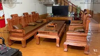 Returning to Yen Bai to deliver a set of European-Asian style dining table and chairs with carved...