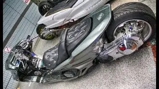 Custom Big Scooter! 超ローダウン！マジェスティ ヤマハ カスタムバイク