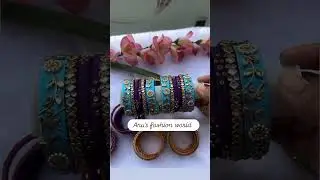 silk thread bangles#shorts #ytshorts #trending #bangles #handmade #new #design #model #diy #kids