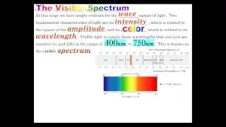 Light Part 6 (Visible Spectrum)