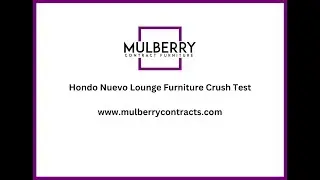 Hondo Nuevo Lounge Furniture Crush Test