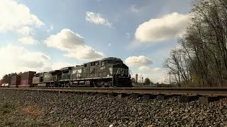 11/1 NS 22M eastbound doublestack container train at Cresson PA #viral #video #shorts #short #train