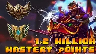 BRONZE 3 Corki 1,200,000 MASTERY POINTS - Spectate Highest Mastery Points on Corki