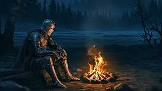 D&D Ambience | Relaxing Riverside Campfire Ambience | Take a Long Rest