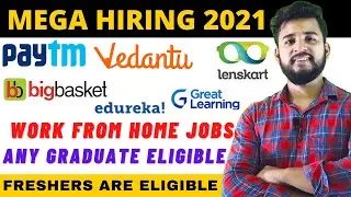 🔴 12+ Job Vacancies | Recruitment 2021 | Mega Hiring for Freshers