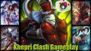 SMITE: Khepri Clash Gameplay - First Time With The Hug Bug Skin!