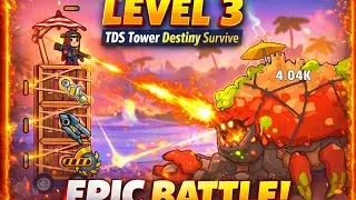 LEVEL 3 TURNED INTO HELL 🔥😵Toxic Jellyfish + Mutant Zombies | TDS Tower Destiny Survive