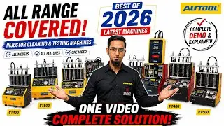 Professional Workshop Tools 2025 | AUTOOL Latest Injector Cleaning Machines Full Review & Demo