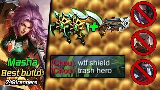 AEGIS SPELL CAN SAVE MILLION MASHA USER AND TEAMMATE DURING TEAMFIGHT | BEST BUILD AND EMBLEM MASHA