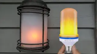 Realistic Flickering Fire Flame LED Bulb  | Omicoo Review
