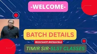 SLST Mathematics Batch Details  | Complete SLST Course Overview by Timir Sir | Anko Chorcha
