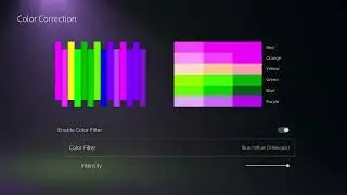 PS5 Как изменить настройки цветокоррекции