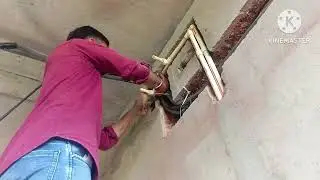 HVAC Concealed copper piping split AC installation #ogeneral #ac #actechnician #hvac #hardwork #lg ✅