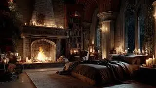 Relaxing Piano Music in an Ancient Castle at Night | Deep Sleep, Goodbye Insomnia